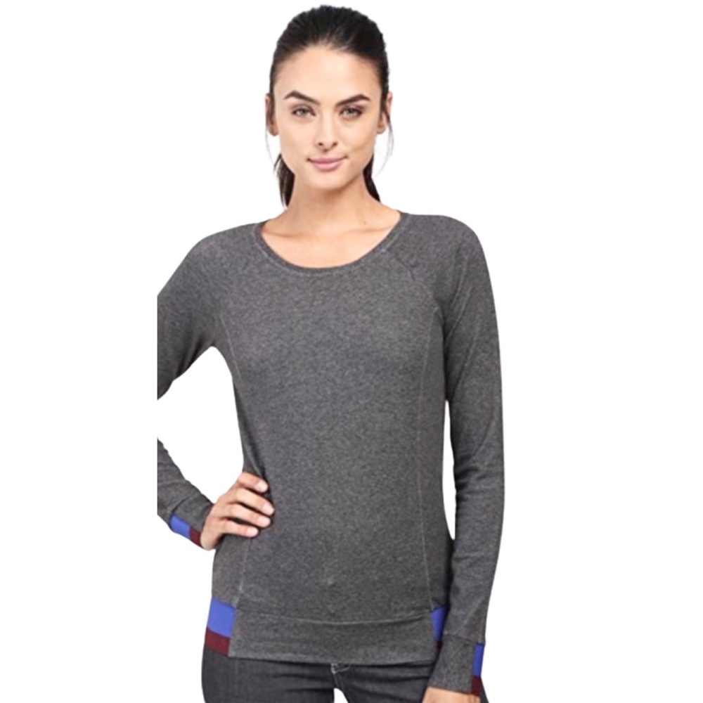 The North Face Women's Street Lounge Crew Long-Sleeve Sweatshirt Gray Sz Medium